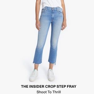 MOTHER Insider Crop Step Fray